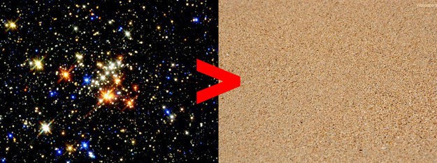 ماذا عن النجوم ؟ عددها في الفضاء أكثر من حبات الرمل في كل شواطئ العالم مجتمعة !