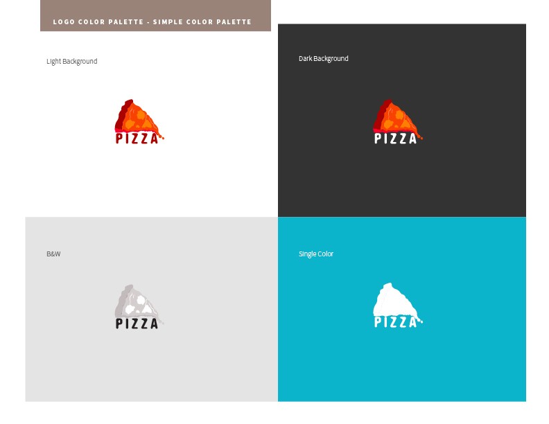 خلفيات والوان متباينة للشعار