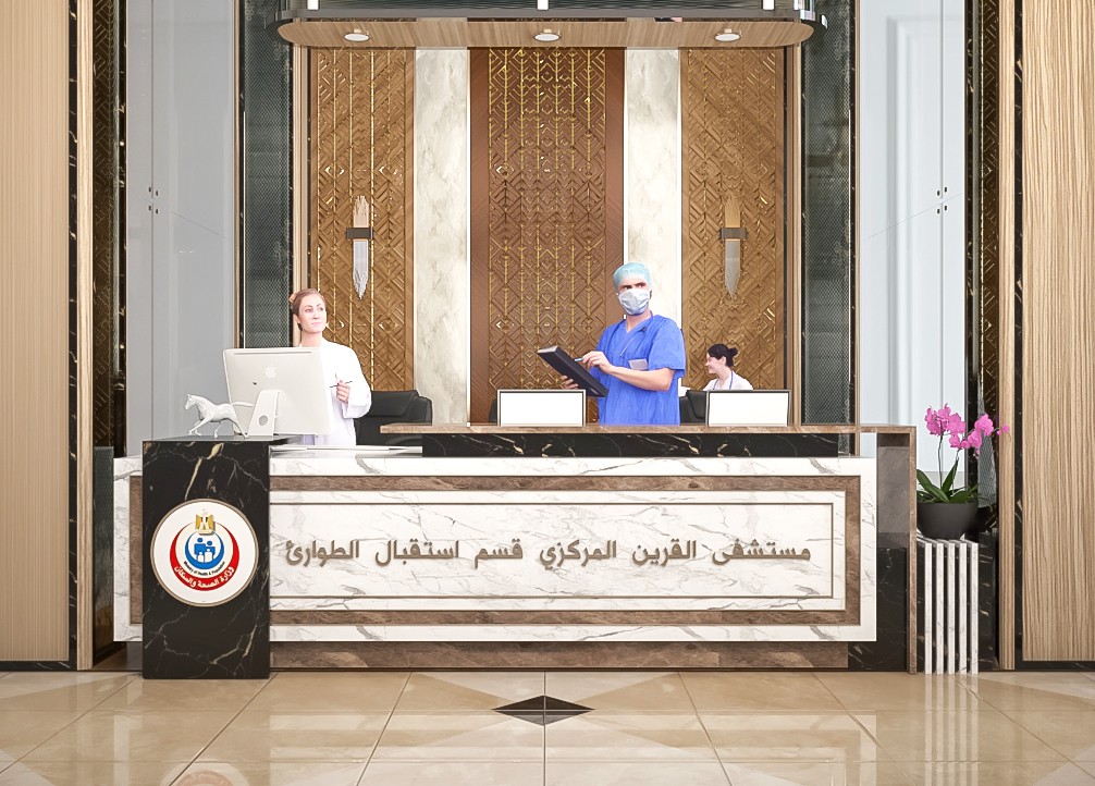 مقترح تصميمي لمستشفى القرين المركزي قسم استقبال الطوارئ