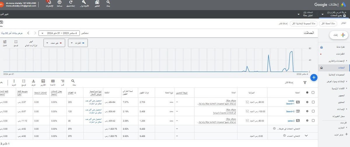 نتائج حملات Google