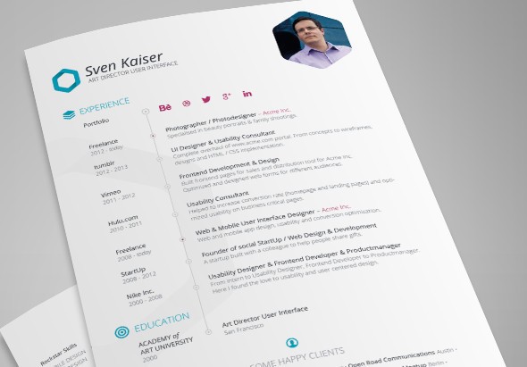 InDesign-resume