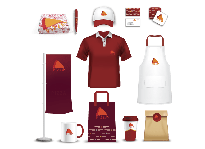 هوية شعار المطعم