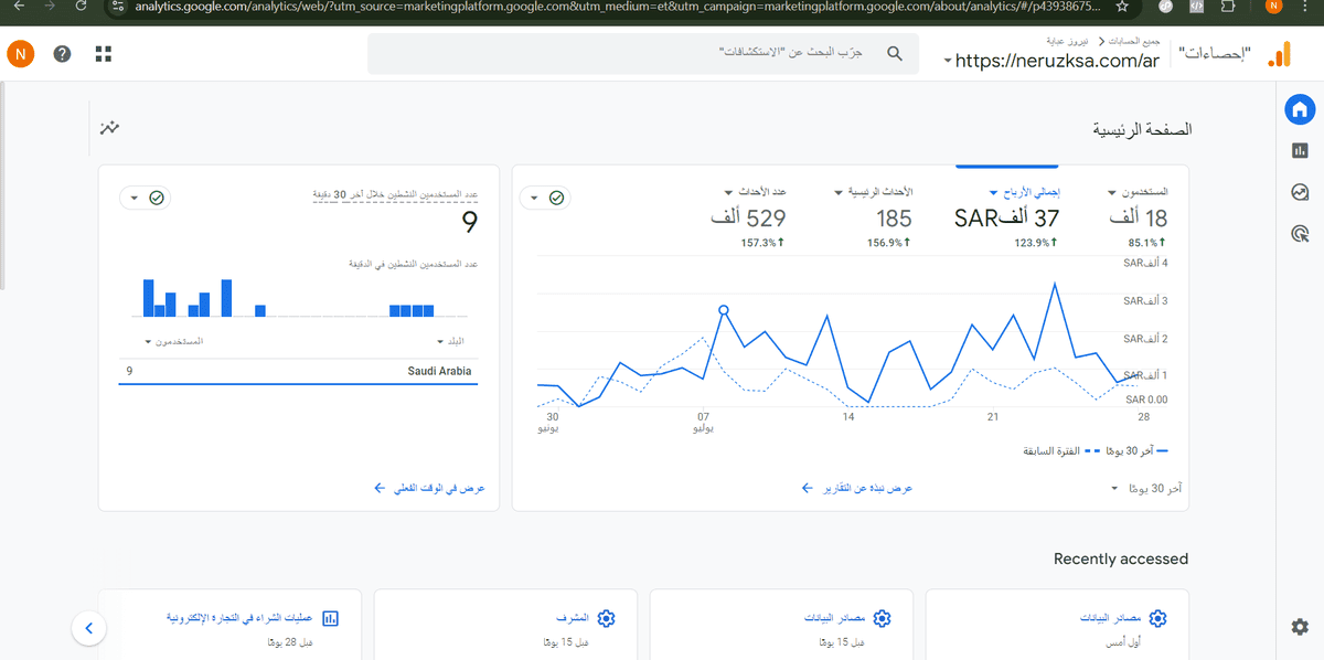 انشاء وربط Google analytics مع tag manager و Google ads لانشاء التقارير