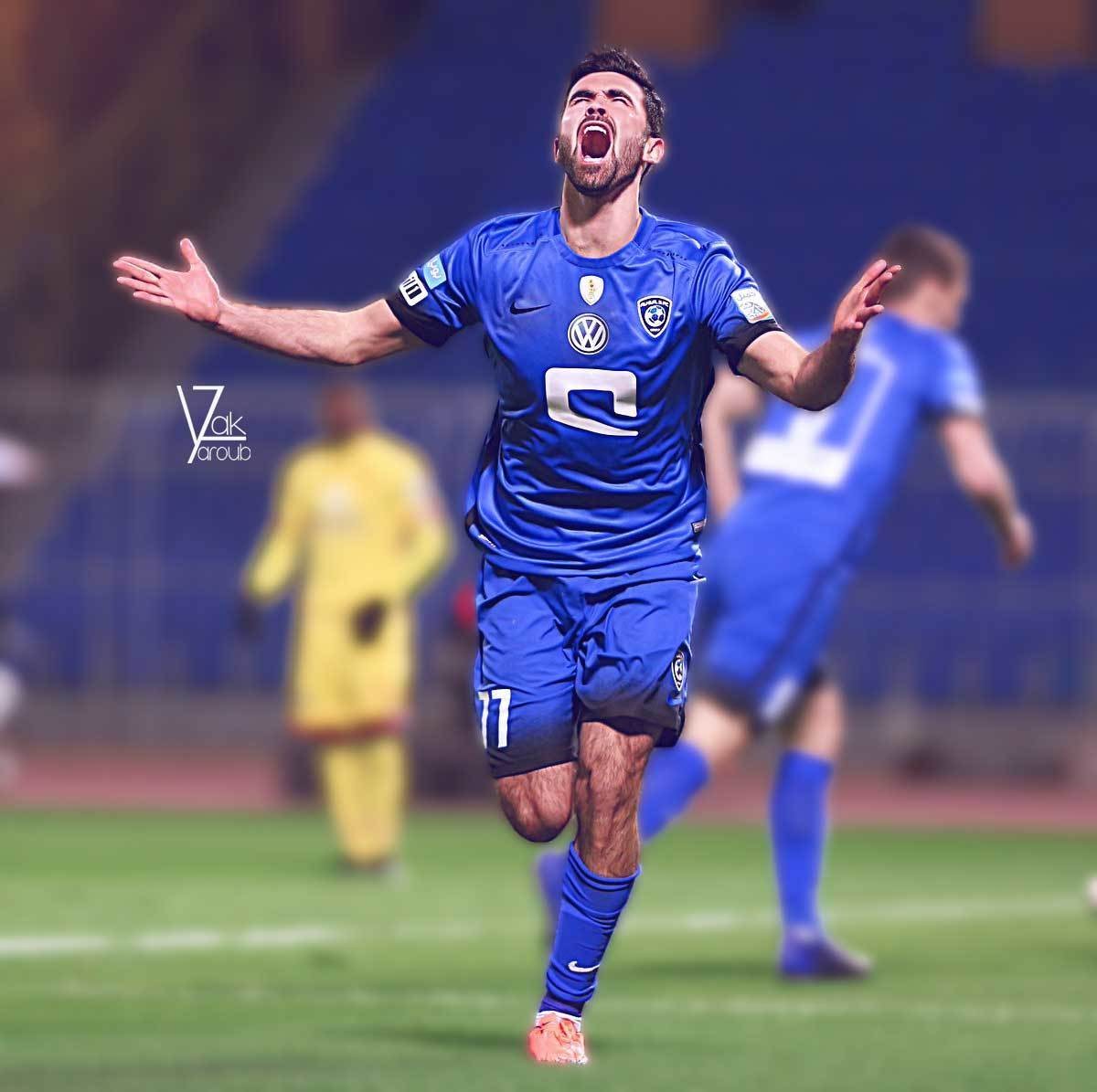 ريتاتش نجم نادي الهلال السعودي ومنتخب سوريا عمر خريبين