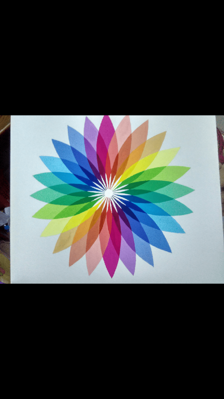 شكل هندسي بالوان الجواش