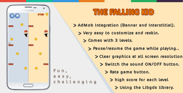 the falliong kid