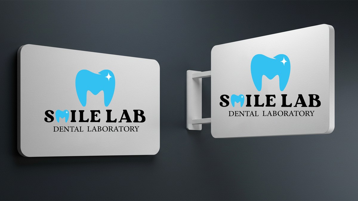 smile lab logo for dentist clinic