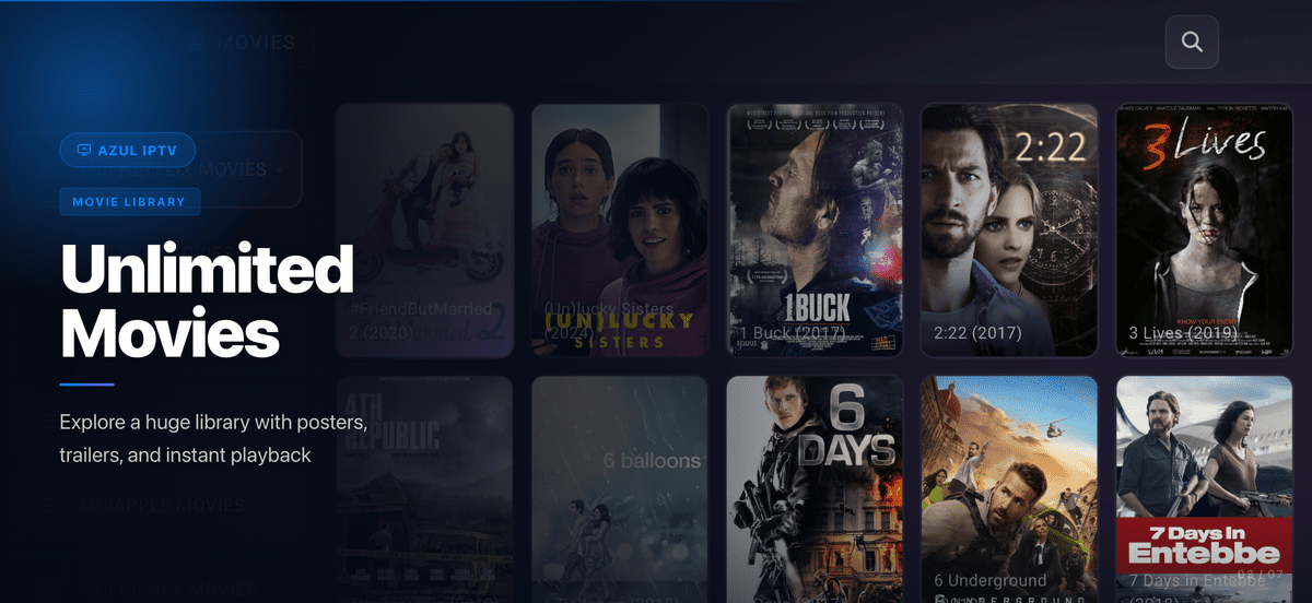 AZUL IPTV XTREAM, Multiple Format, Flutter AppMobile & Android TV, Admob
