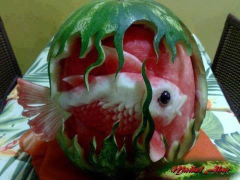 في البطيخة سمكة !!