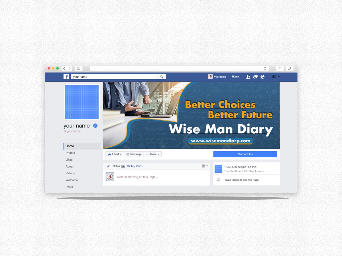 تصميم غلاف فيس بوك