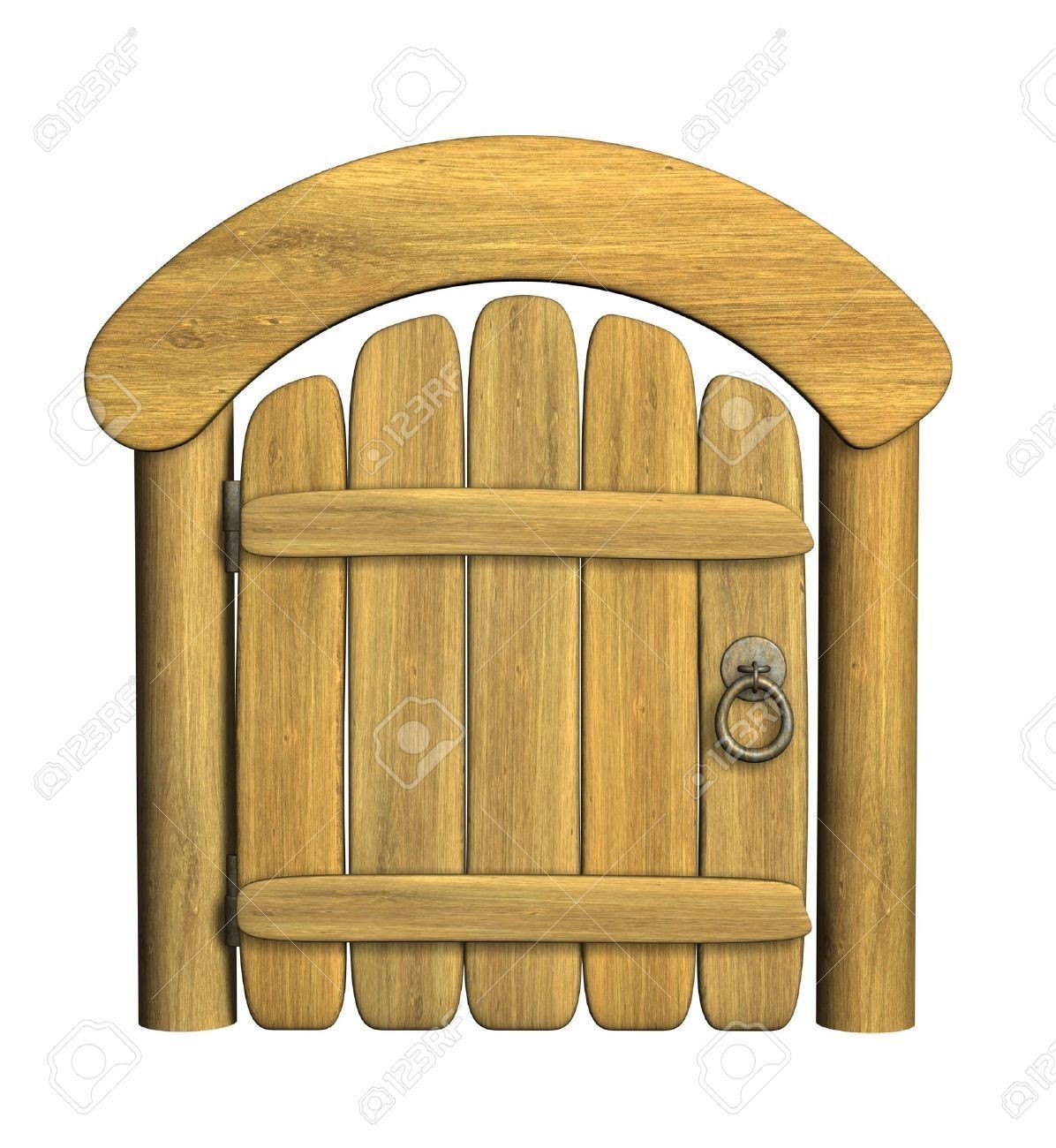 3669631-cerrado-antigua-puerta-de-madera-objeto-más-de-blanco