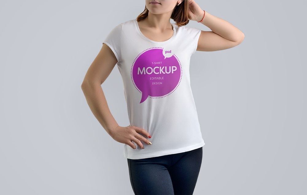 Girl_wearing_printed_T-Shirt_Mockup