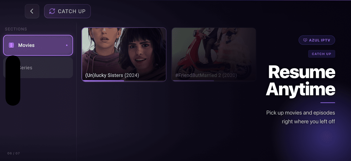 AZUL IPTV XTREAM, Multiple Format, Flutter AppMobile & Android TV, Admob