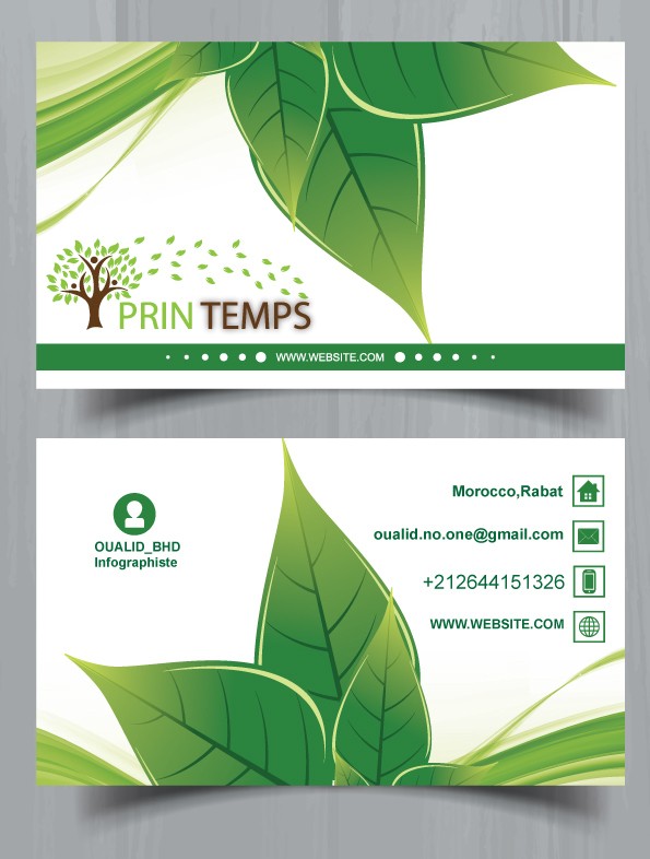 Carte Visite  (فصل الربيع)