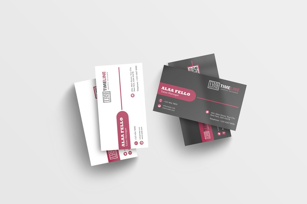 بطاقة أعمال راقية هادئة فخمة 