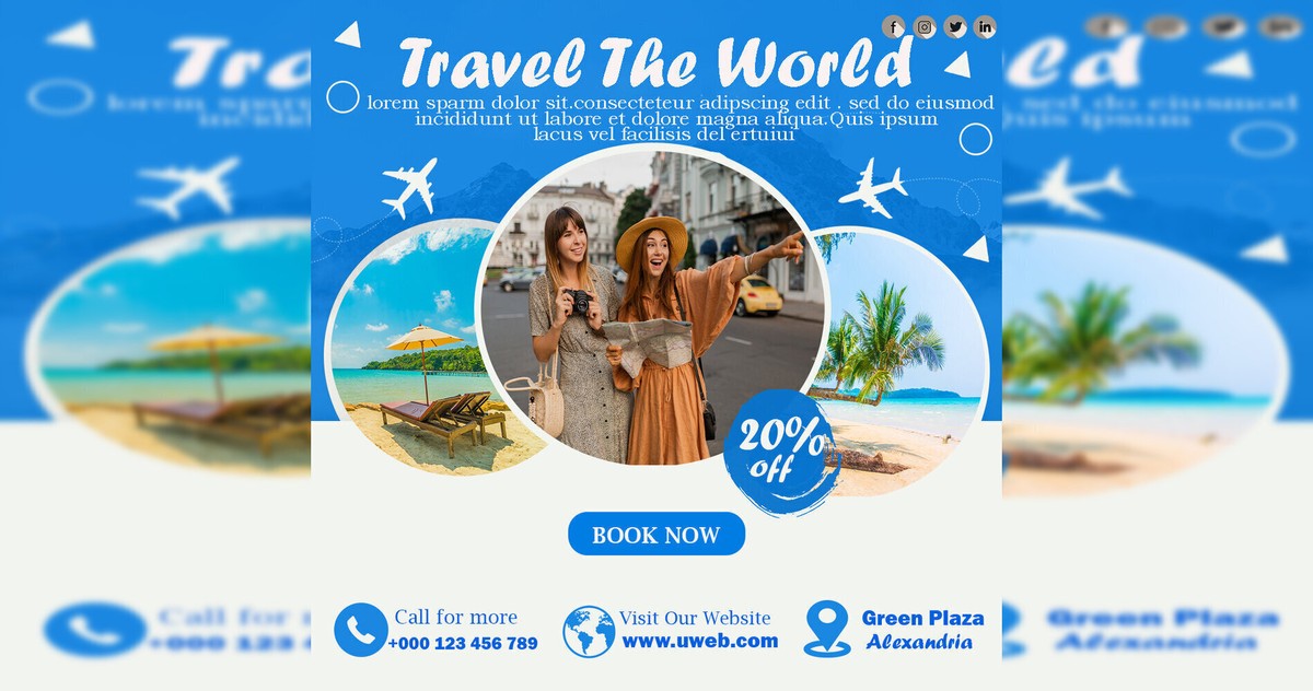 اعلان شركة سياحية