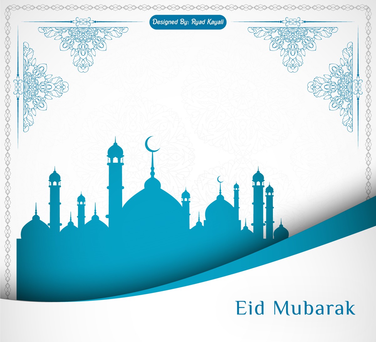 Congratulations card on the occasion of Eid Al Fitr