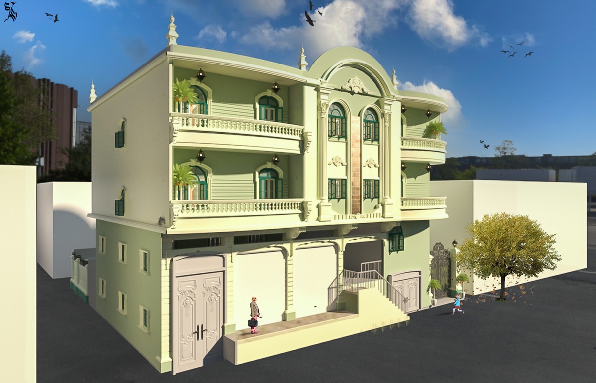 اعادة تصميم خارجي لوجهات منزل بالشرقية