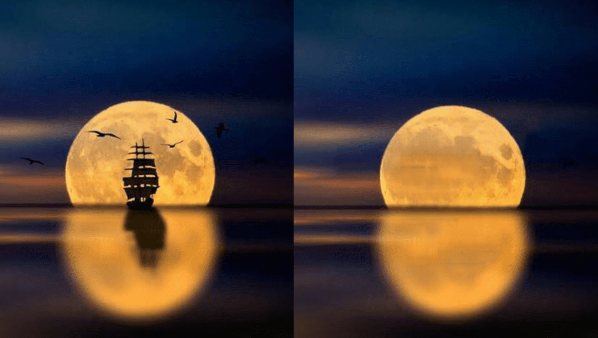 قمر منزوع منه شيء غير مرغوب فيه