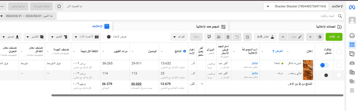 نتائج حملات انستجرام الى الان