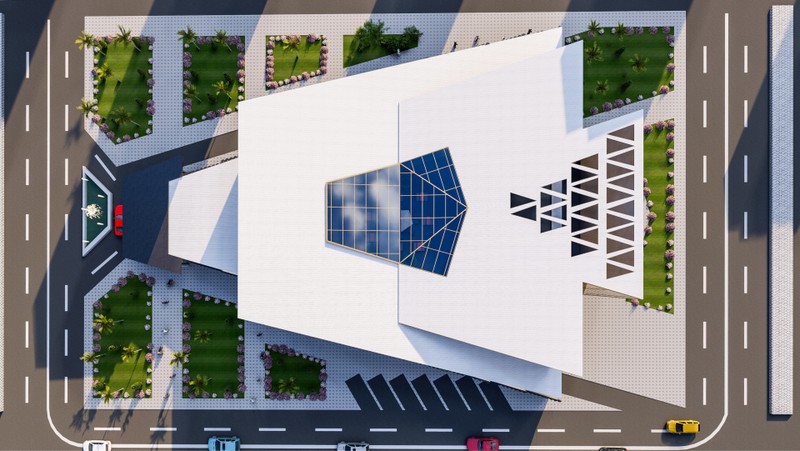 تصميم مكتبة عامة بالقاهرة