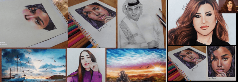 رسم اي صورة بأقلام الرصاص أو الفحم بتقنية احترافية M