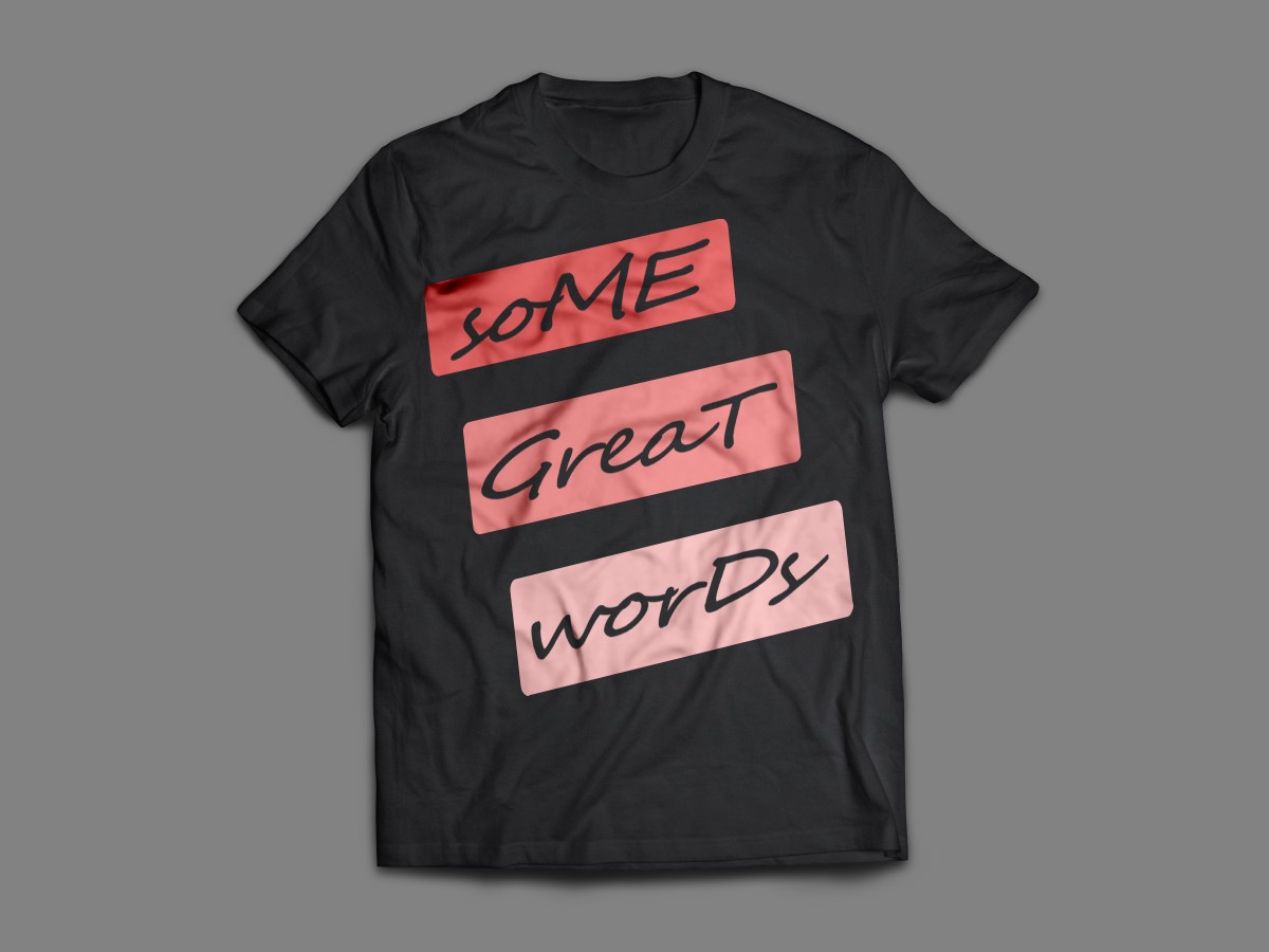 Words_T-shirt_design