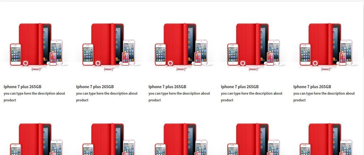 صورة تظهر عرض المنتجات في قسم معين 