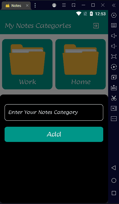  Notes Categories View 