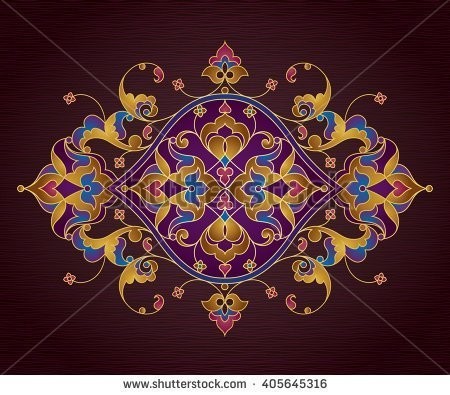 stock-vector-vector-vintage-pattern-in-eastern-style-ornate-floral-element-for-design-ornamental-trad