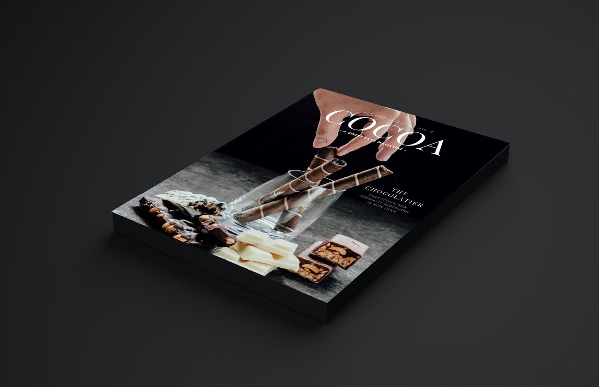 Design a book and magazine cover in mokaup template