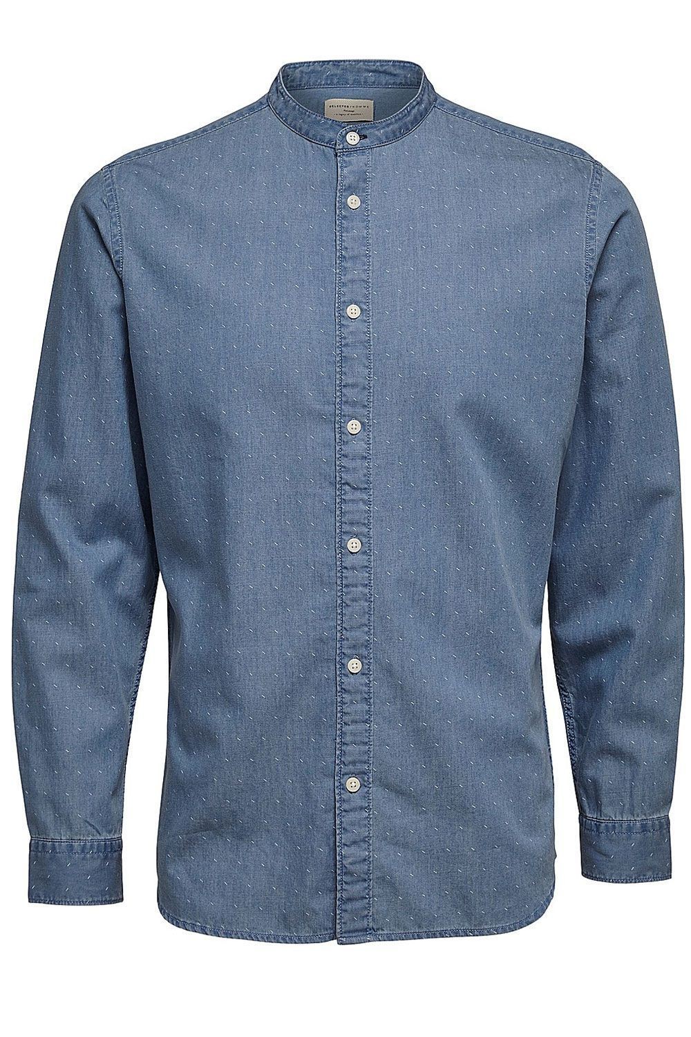 chemise-selected-robert-col-mao