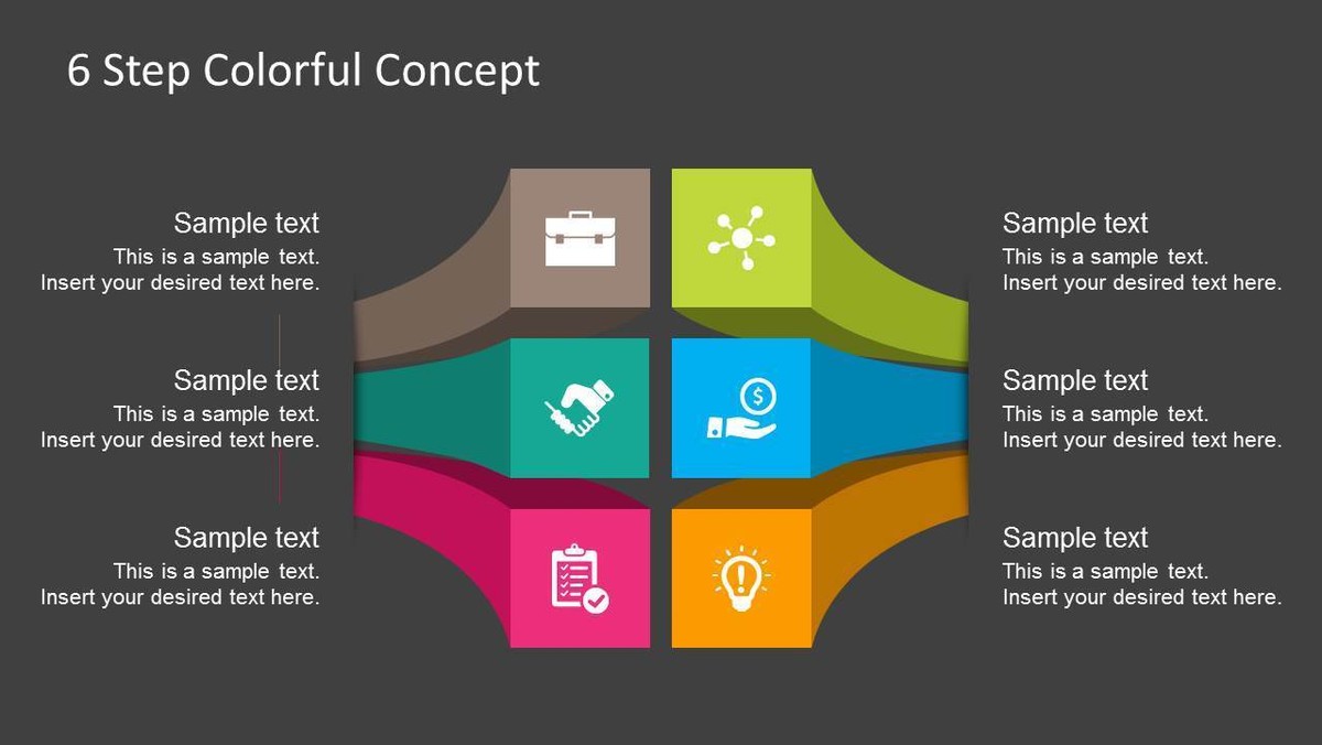 FF0044-01-free-6-steps-colorful-diagram