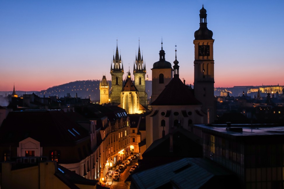 Prague-Rooftop-Sunset