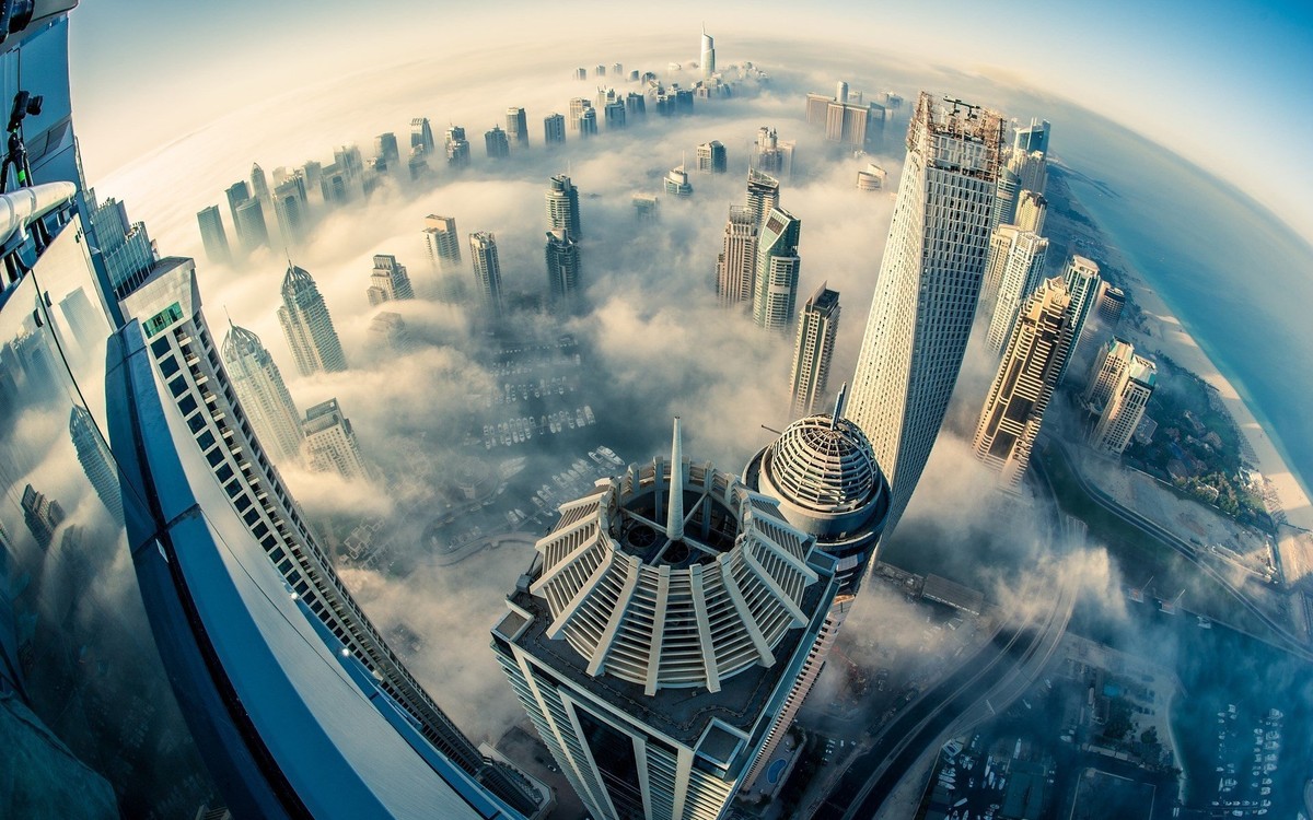 city dubai cloud fog building hd_1920x1200