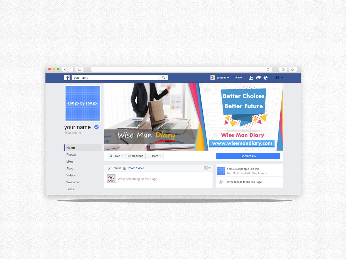 تصميم غلاف فيس بوك