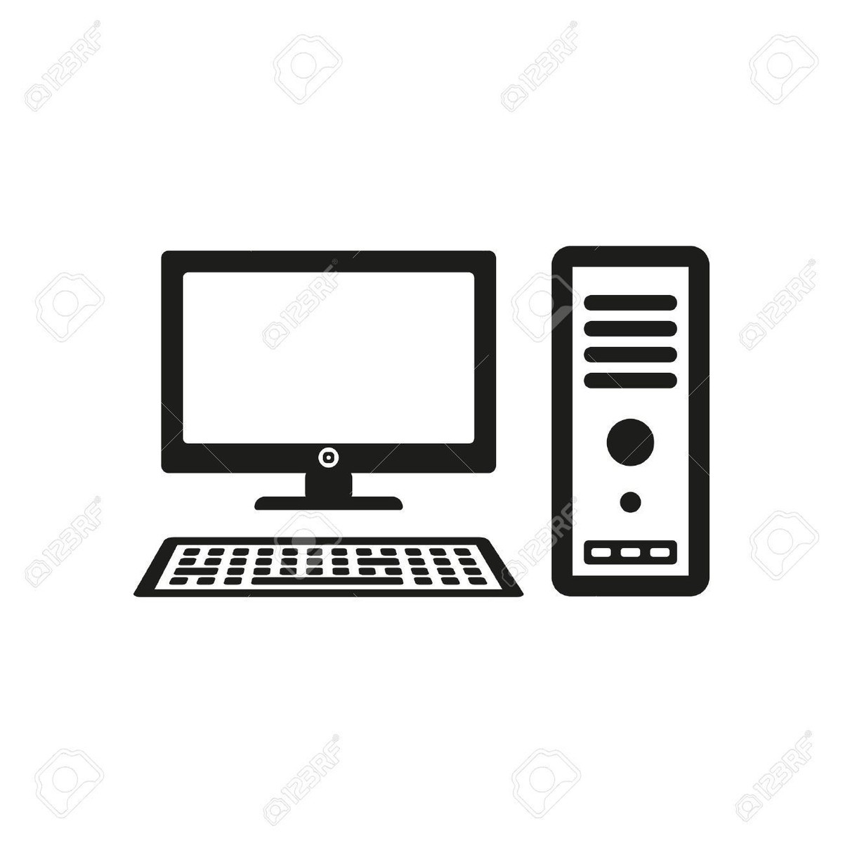 39241146-the-computer-icon-pc-symbol-flat-vector-illustration