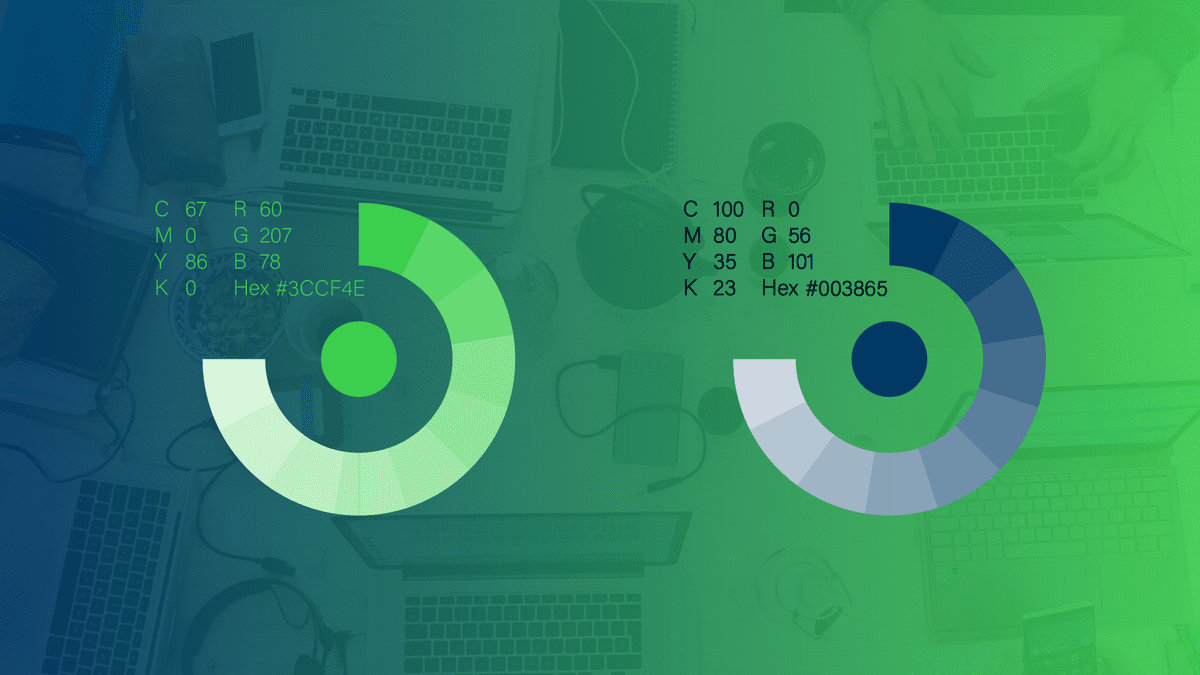 الالوان المستخدمة في الشعار