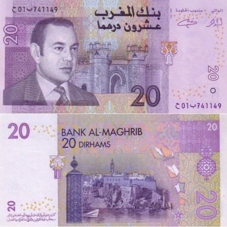 billet-20-dirhams-maroc-2005-etat-neuf-unc