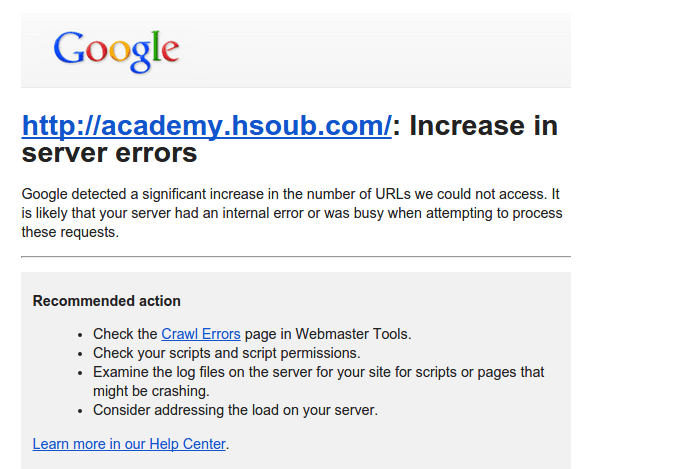 google-webmaster-tools-error