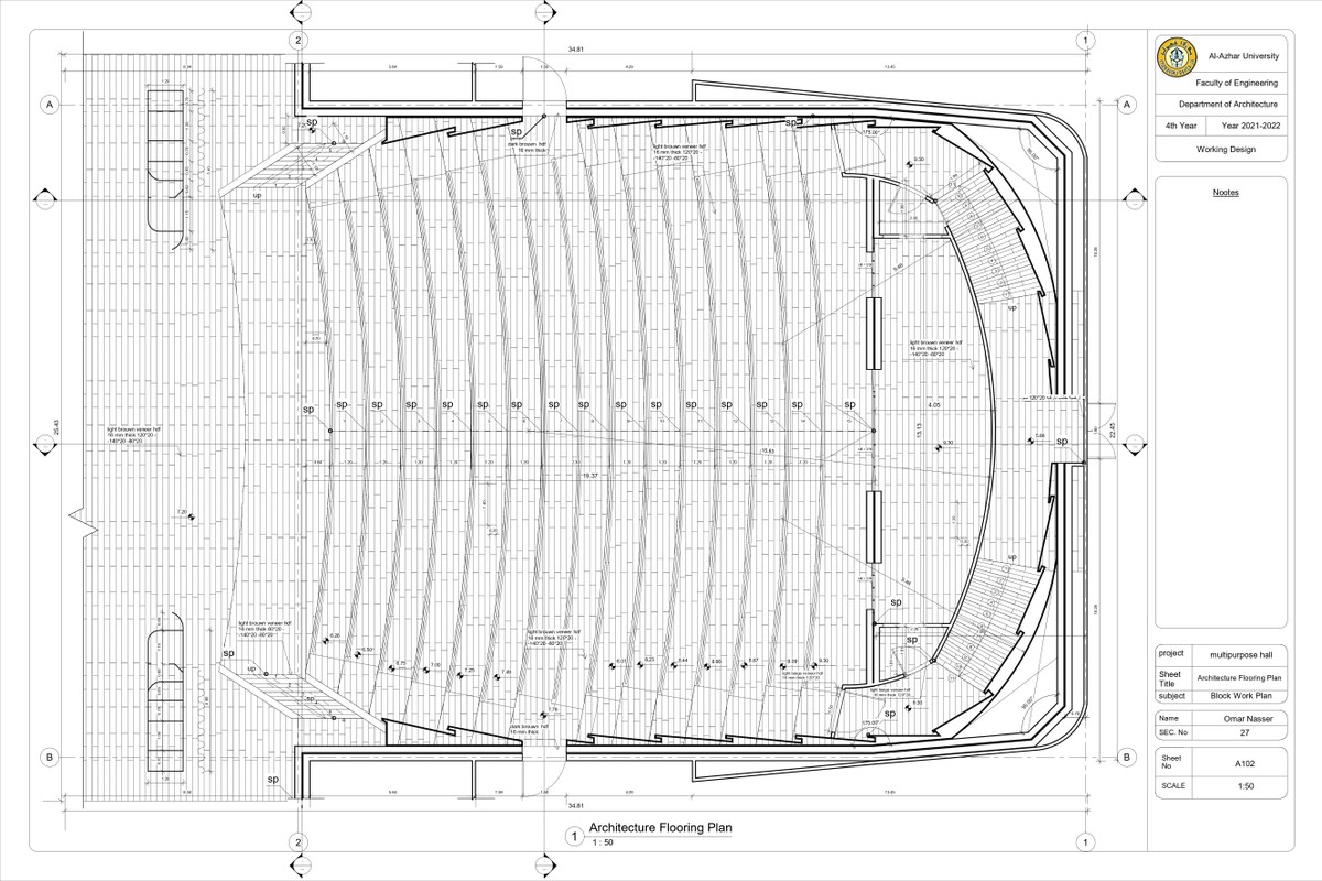 مسقط افقي للارضيات