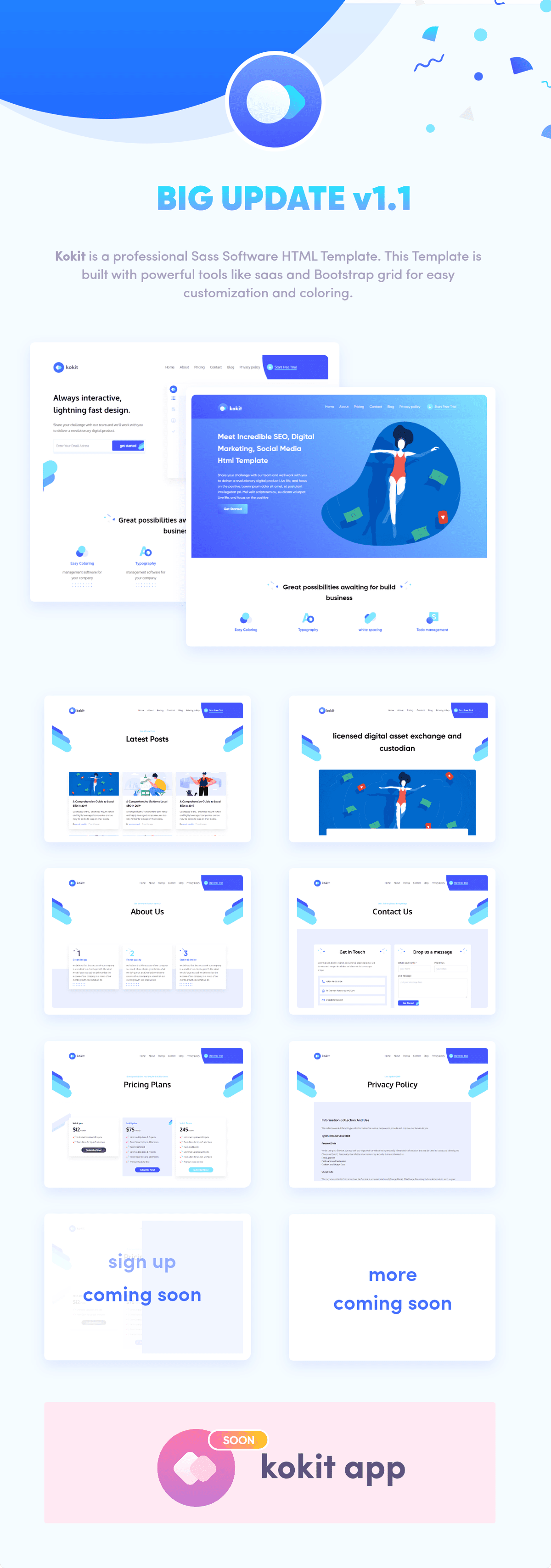 kokit - saas software template