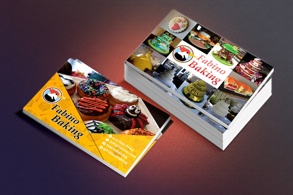 بطاقة اعمال احترافية حلويات