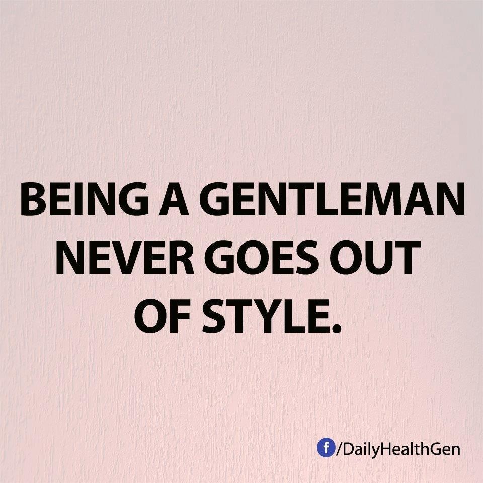 أن تكون جنتلمان موضة لا تقدم أبدا