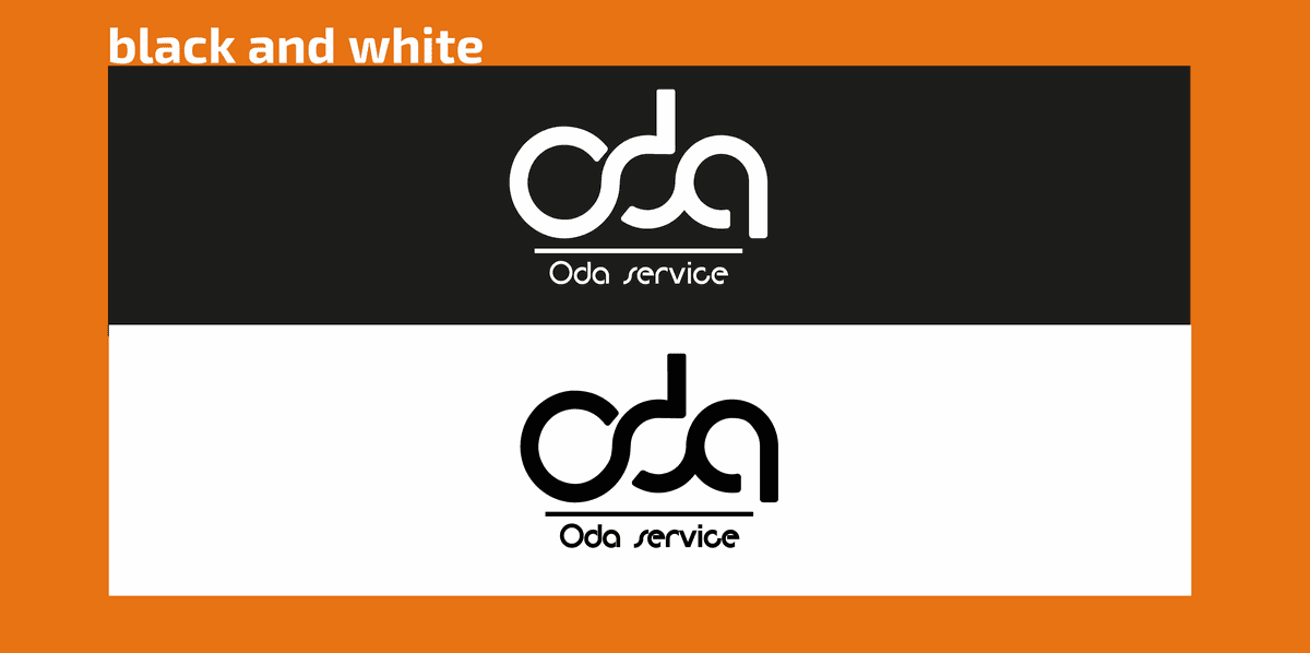 الوان طباعة الشعار الابيض و الاسود