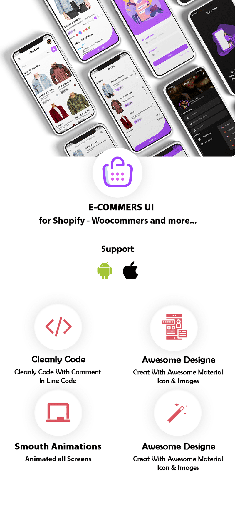 Azul - WooCommerce & Shopify Theme Ui Kit - 1