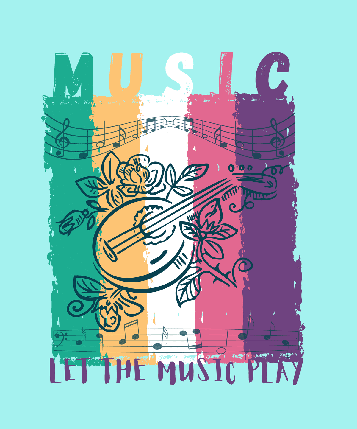 Music with beautiful colors