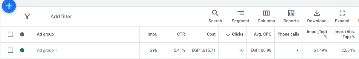 نتائج حملة اتصالات على محرك بحث جوجل 