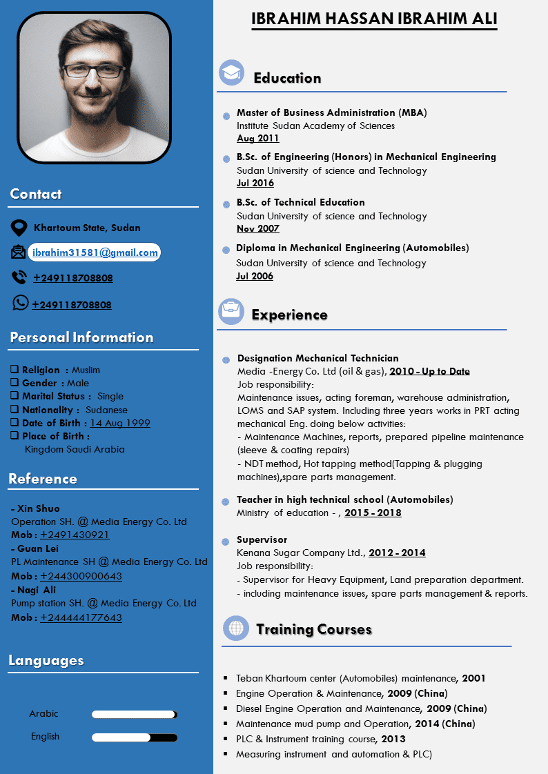نماذج السير الذاتية - HiMa CV - صور