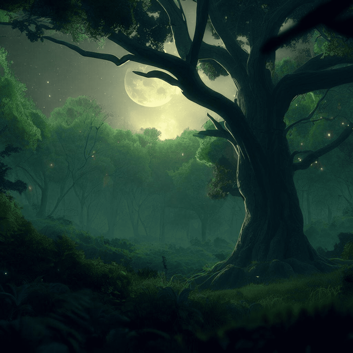 Dark Tree Wallpaper